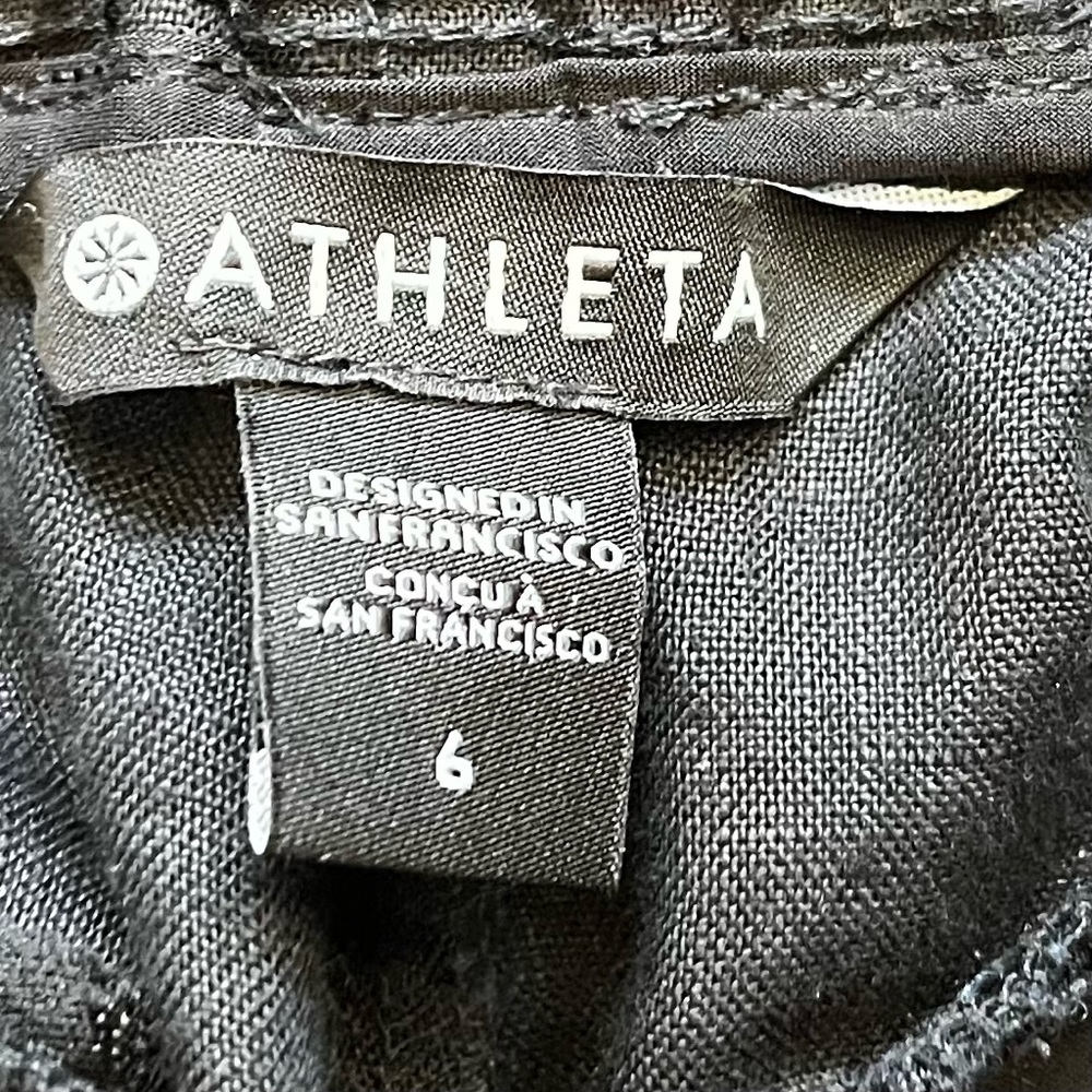ATHLETA Cabo Linen Jogger Size 6 Minimalist Contemporary Athleisure Modern - Picture 4 of 11